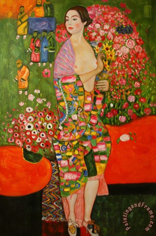 Gustav Klimt Dancer Art Painting