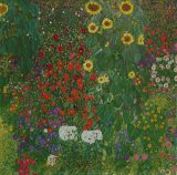 Farm Garden with Flowers by Gustav Klimt