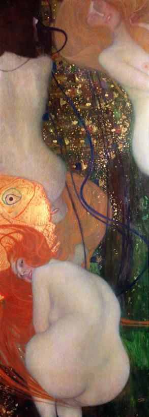 Gustav Klimt Goldfish Art Painting