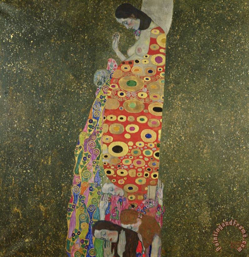 Hope II painting - Gustav Klimt Hope II Art Print
