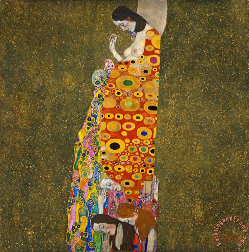 Hope Ii Lady painting - Gustav Klimt Hope Ii Lady Art Print