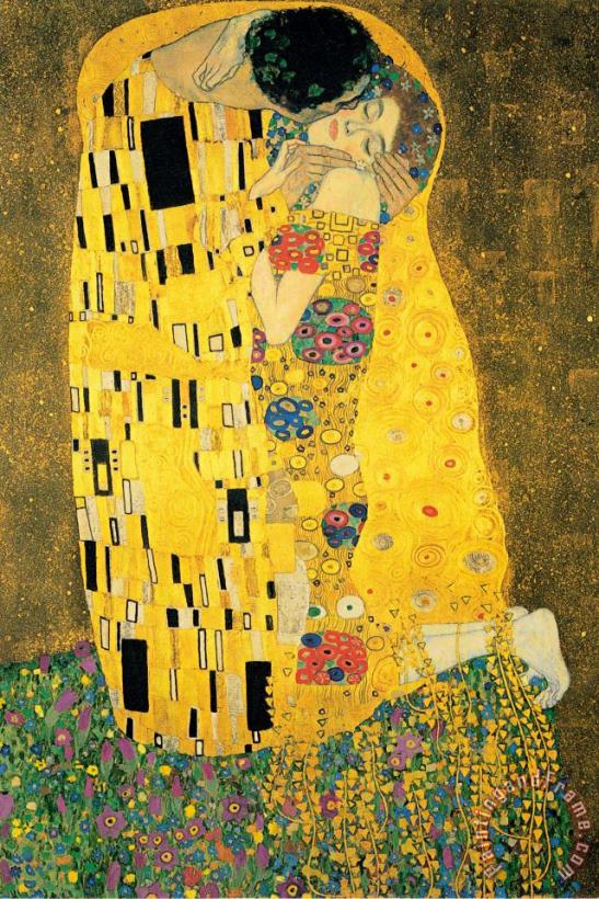 Gustav Klimt The Kiss Ii Art Painting