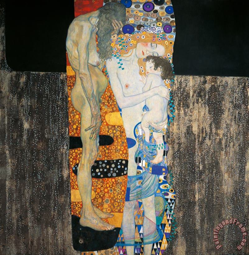 The Three Ages Of Woman painting - Gustav Klimt The Three Ages Of Woman Art Print
