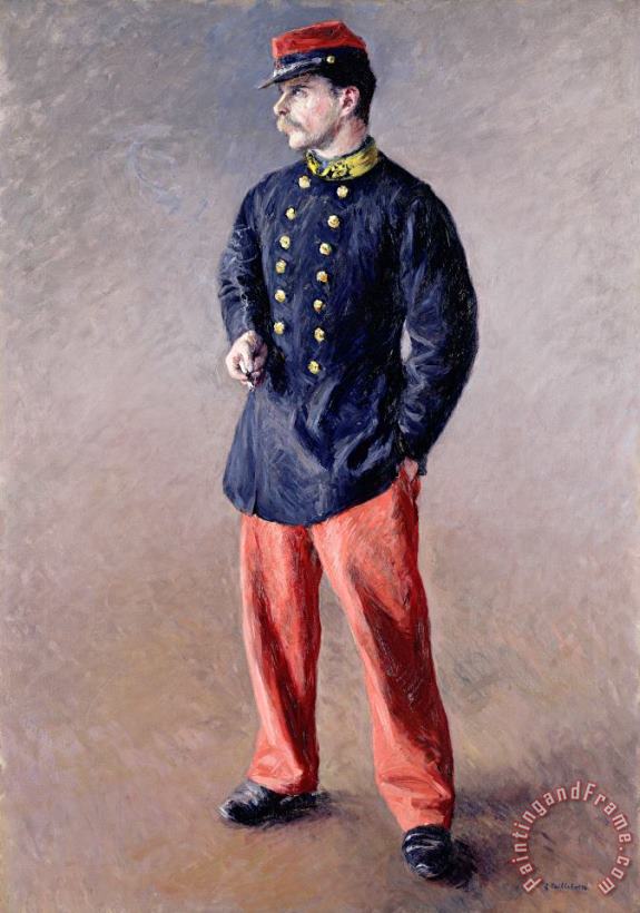 A Soldier painting - Gustave Caillebotte A Soldier Art Print