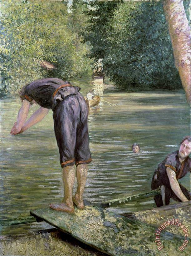 Gustave Caillebotte Bathers On The Banks Of The Yerres Art Print