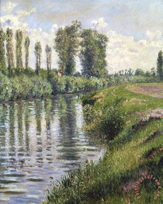 Small Branch Of The Seine At Argenteuil painting - Gustave Caillebotte Small Branch Of The Seine At Argenteuil Art Print