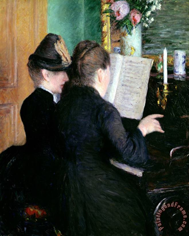 The Piano Lesson painting - Gustave Caillebotte The Piano Lesson Art Print