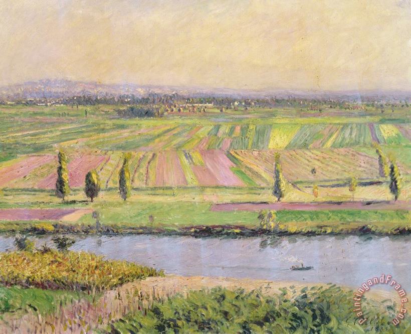 Gustave Caillebotte The Plain Of Gennevilliers From The Hills Of Argenteuil Art Painting