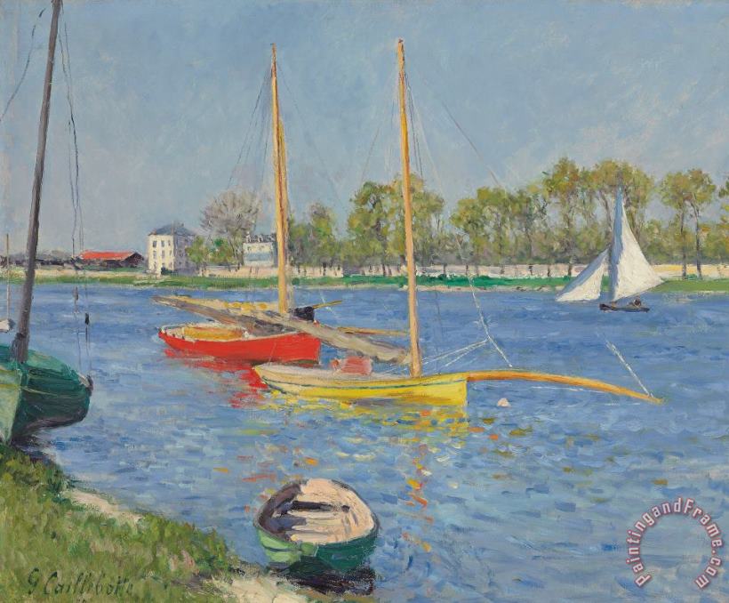 Gustave Caillebotte The Seine at Argenteuil Art Print