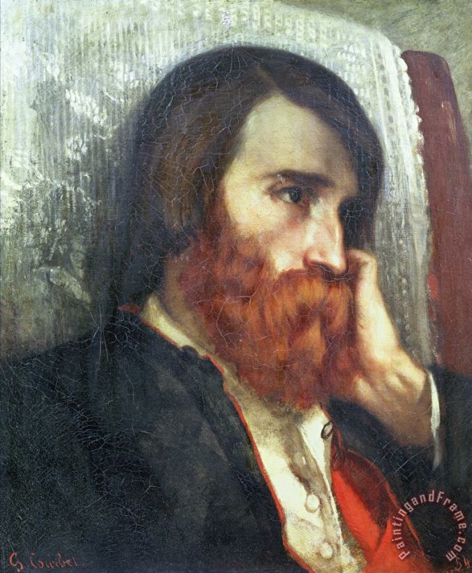 Gustave Courbet Portrait of Alfred Bruyas Art Painting