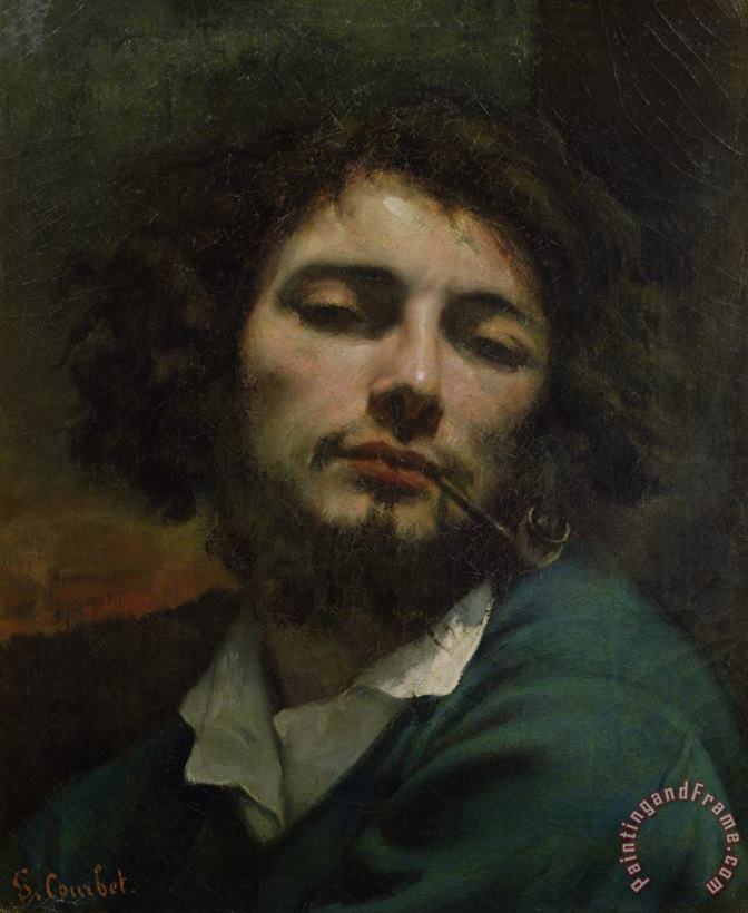 Self Portrait Or, The Man with a Pipe painting - Gustave Courbet Self Portrait Or, The Man with a Pipe Art Print