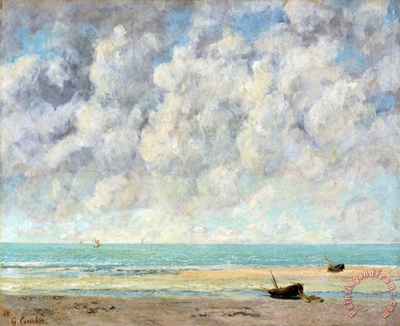 Gustave Courbet The Calm Sea Art Painting