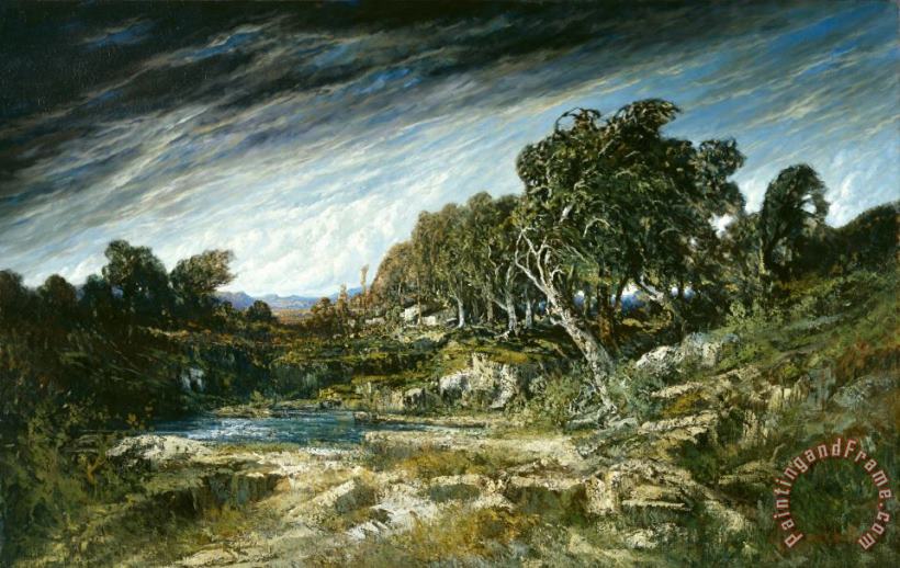 Gustave Courbet The Gust of Wind, C. 1865 Art Painting