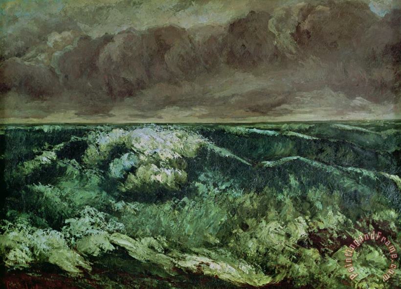 Gustave Courbet The Wave Art Painting