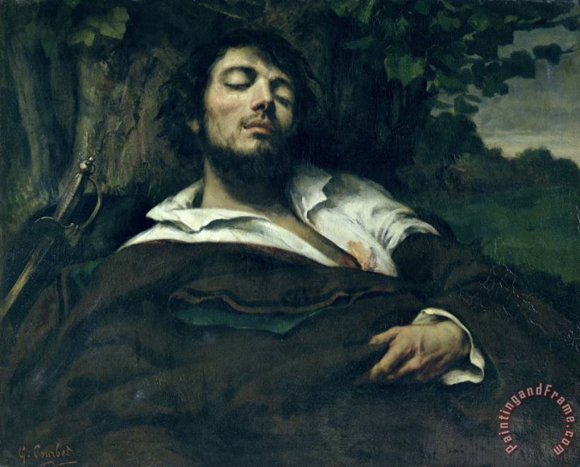 Gustave Courbet The Wounded Man Art Print