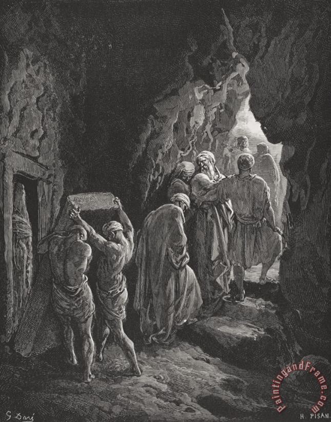 Gustave Dore The Burial Of Sarah Art Painting