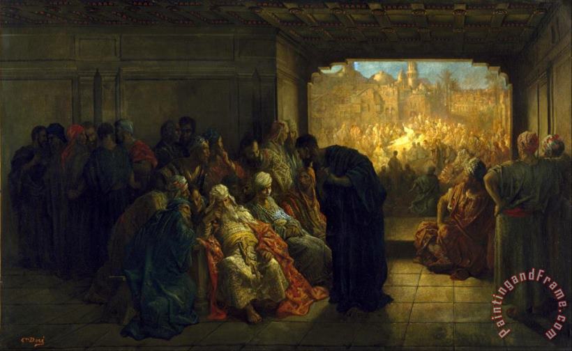Gustave Dore The House of Caiaphas Art Print