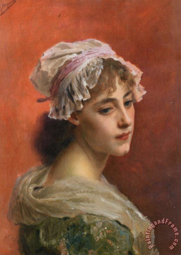 Gustave Jean Jacquet Lost in Thought Art Painting