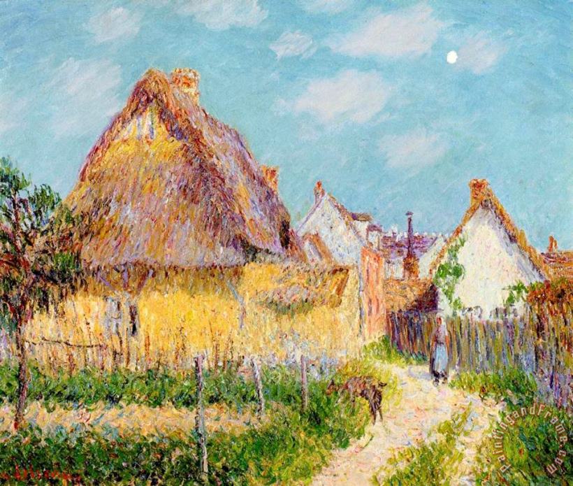 Cottage at Le Vaudreuil painting - Gustave Loiseau Cottage at Le Vaudreuil Art Print