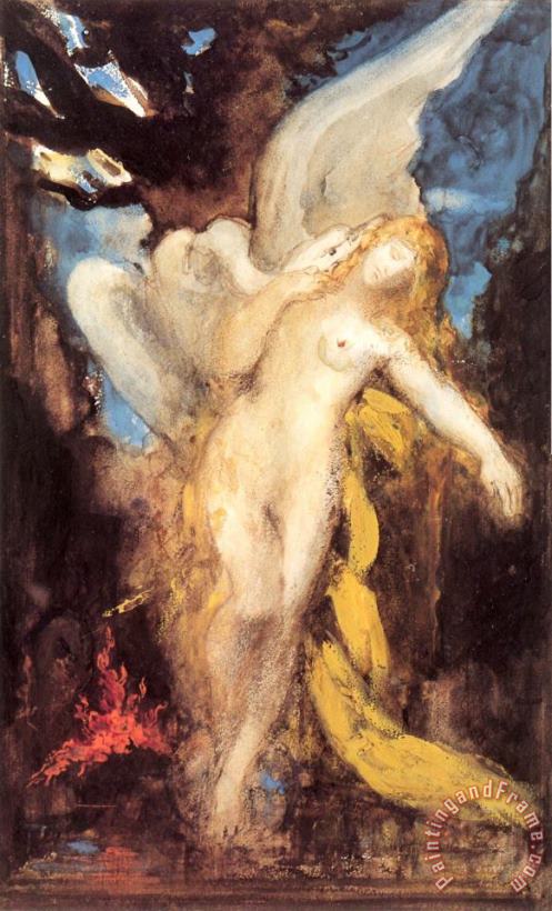 Leda painting - Gustave Moreau Leda Art Print