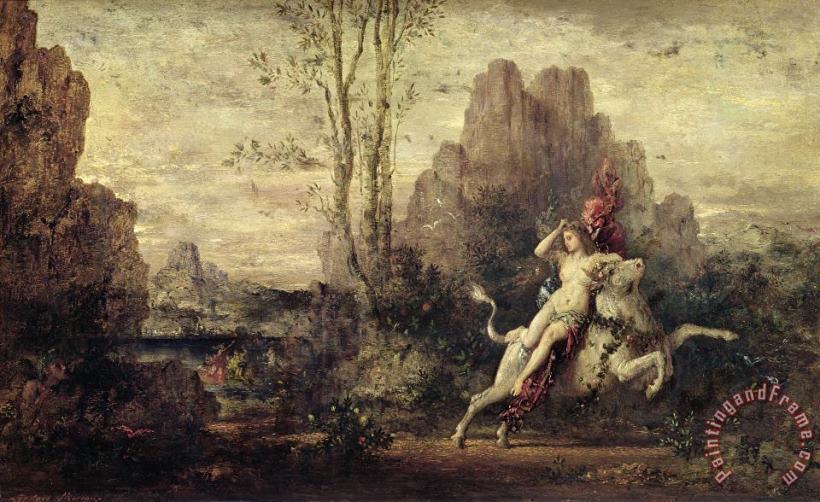 Gustave Moreau The Rape Of Europa Art Print