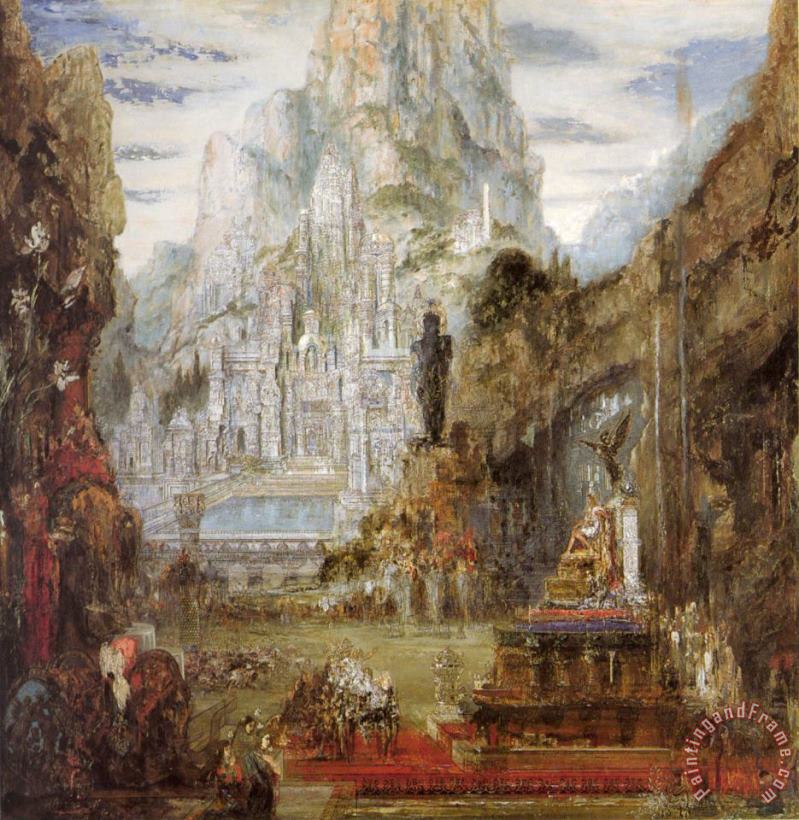 The Triumph of Alexander The Great painting - Gustave Moreau The Triumph of Alexander The Great Art Print