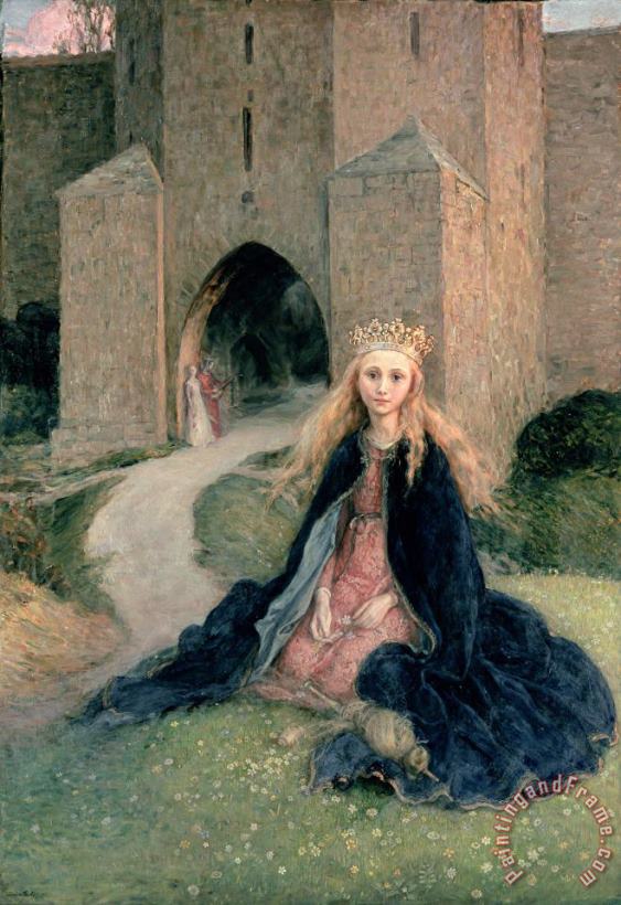 Hanna Pauli Princess with a spindle Art Painting