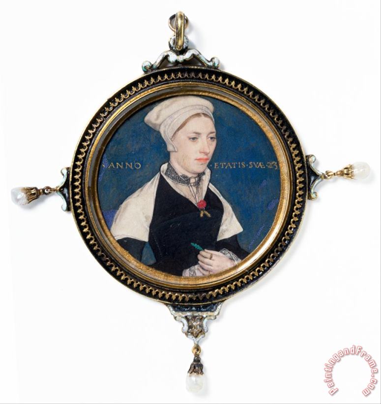 Hans Holbein the Younger Mrs Jane Small, Formerly Mrs Pemberton Art Print