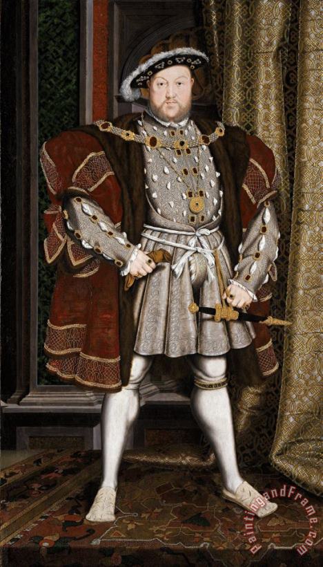 Portrait Of Henry Viii painting - Hans Holbein the Younger Portrait Of Henry Viii Art Print