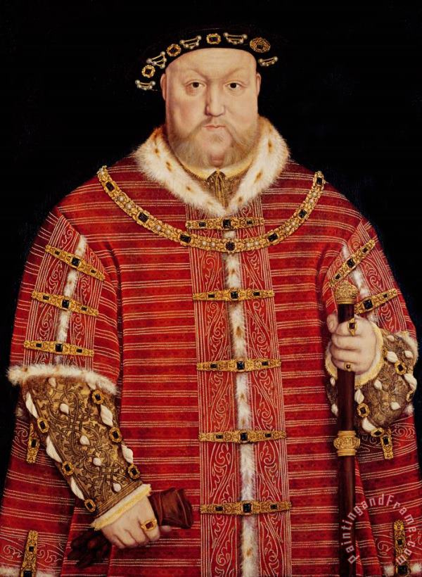Portrait of Henry VIII painting - Hans Holbein the Younger Portrait of Henry VIII Art Print