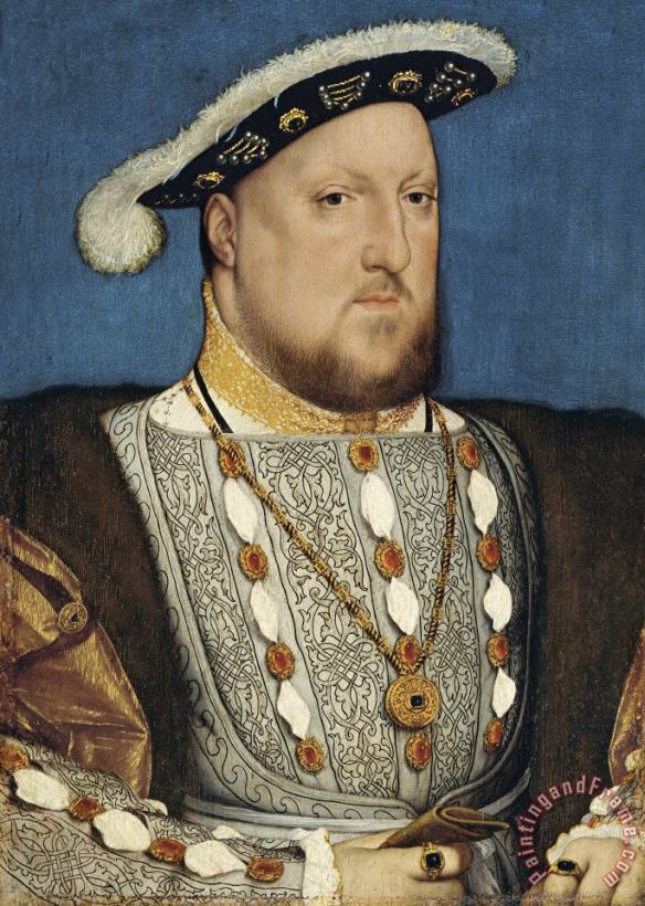 Portrait of Henry VIII of England painting - Hans Holbein the Younger Portrait of Henry VIII of England Art Print