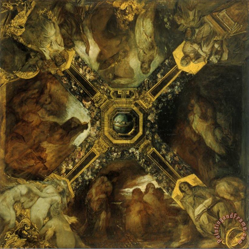 Ring Cycle (study) painting - Hans Makart Ring Cycle (study) Art Print