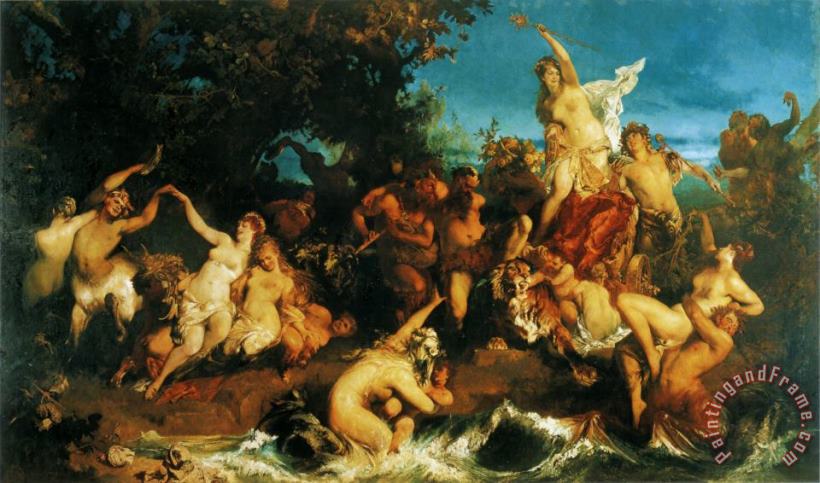 The Triumph of Ariadne painting - Hans Makart The Triumph of Ariadne Art Print
