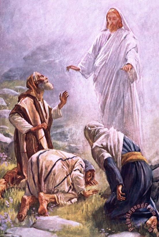 The Transfiguration painting - Harold Copping The Transfiguration Art Print
