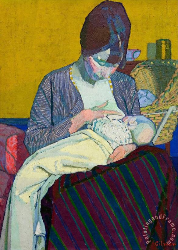 Harold Gilman Mother And Child Art Painting