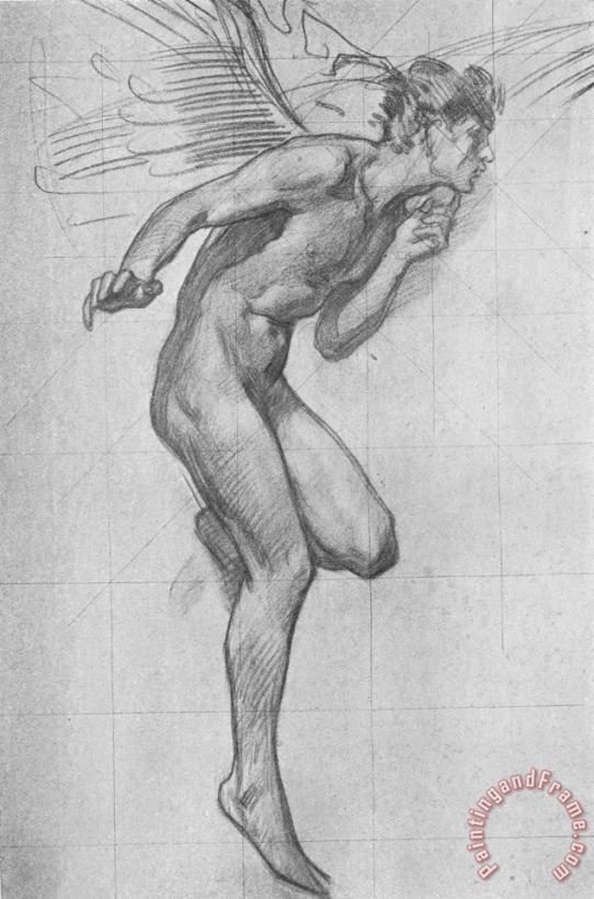Harold Speed Study for Figure of Boreas Art Painting