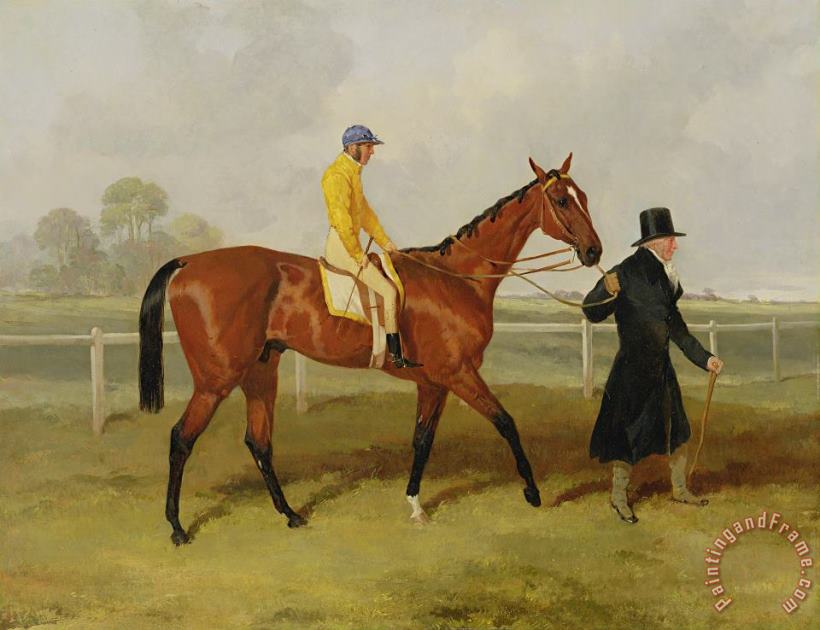 Harry Hall Sir Tatton Sykes Leading In The Horse Sir Tatton Sykes With William Scott Up Art Painting