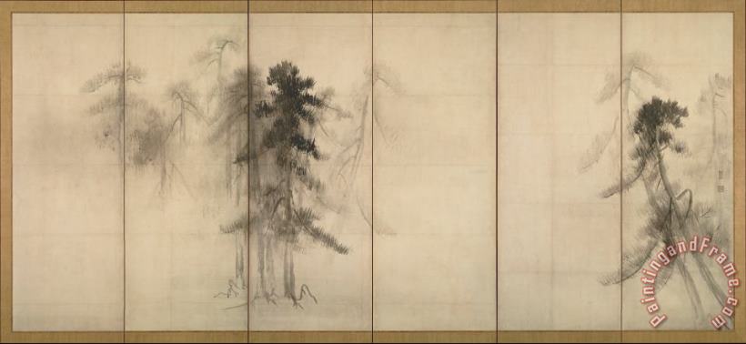 Hasegawa Touhaku Pine Trees Art Painting