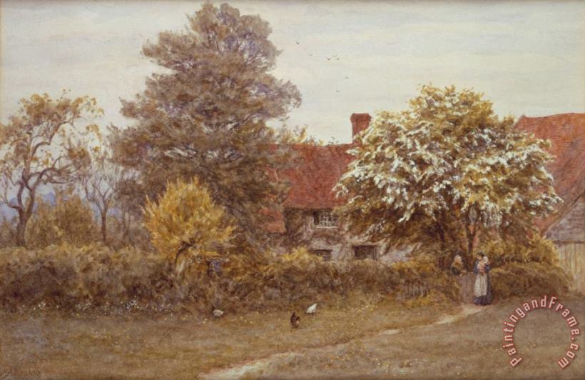 Helen Allingham Blake's House Hampstead Heath Art Painting