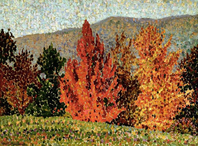 Henri-Edmond Cross Autumn Landscape Art Painting