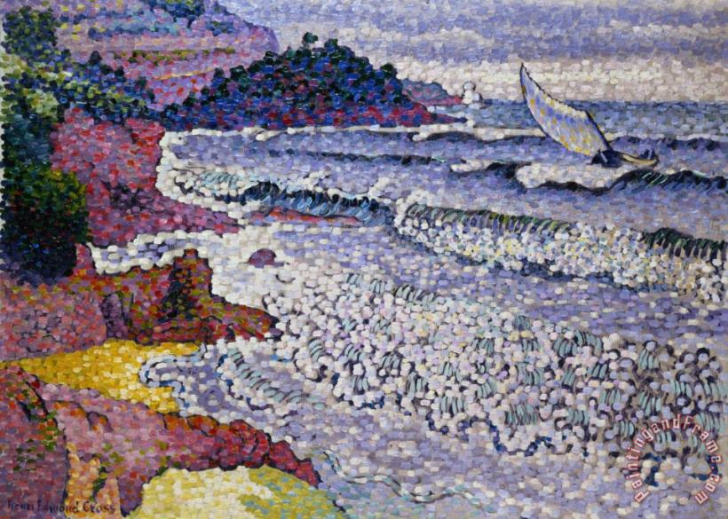 The Choppy Sea painting - Henri-Edmond Cross The Choppy Sea Art Print
