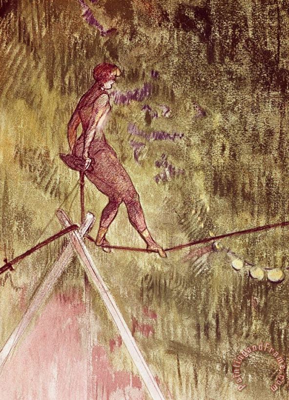 Acrobat On Tightrope painting - Henri de Toulouse-Lautrec Acrobat On Tightrope Art Print