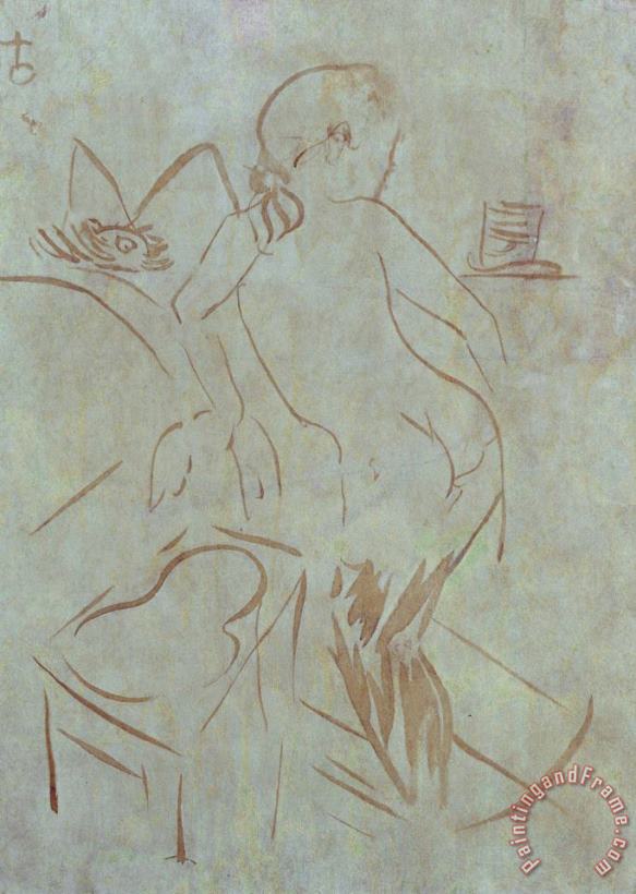 Intimite painting - Henri de Toulouse-Lautrec Intimite Art Print