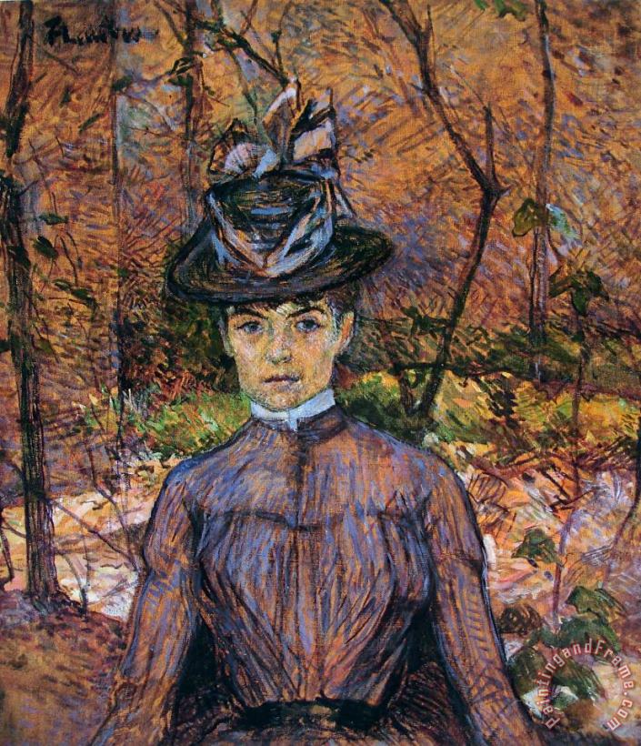 Henri de Toulouse-Lautrec Portrait De Suzanne Valadon (madame Suzanne Valadon, Artiste Peintre) Art Painting