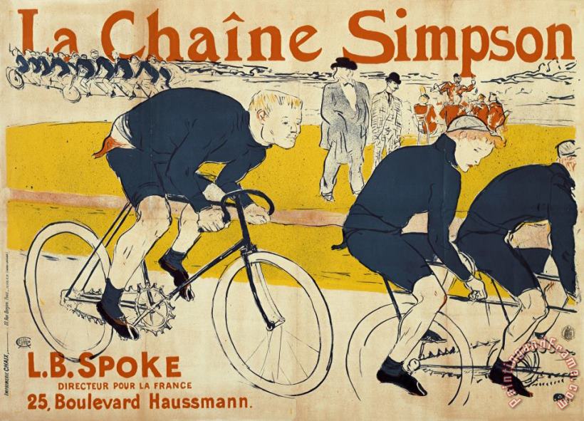 The Simpson Chain painting - Henri de Toulouse-Lautrec The Simpson Chain Art Print