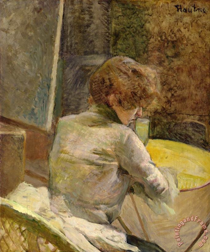 Waiting At Grenelle painting - Henri de Toulouse-Lautrec Waiting At Grenelle Art Print