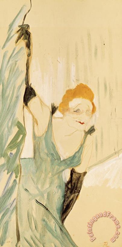 Henri de Toulouse-Lautrec Yvette Guilbert (1867 1944) Taking a Curtain Call Art Print