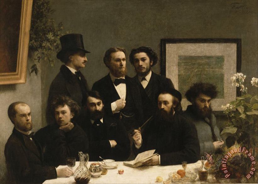By The Table painting - Henri Fantin Latour By The Table Art Print