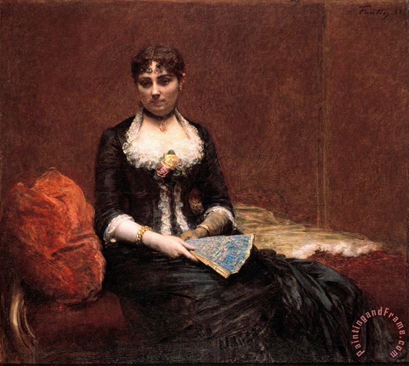 Henri Fantin Latour Portrait of Madame Leon Maitre Art Painting