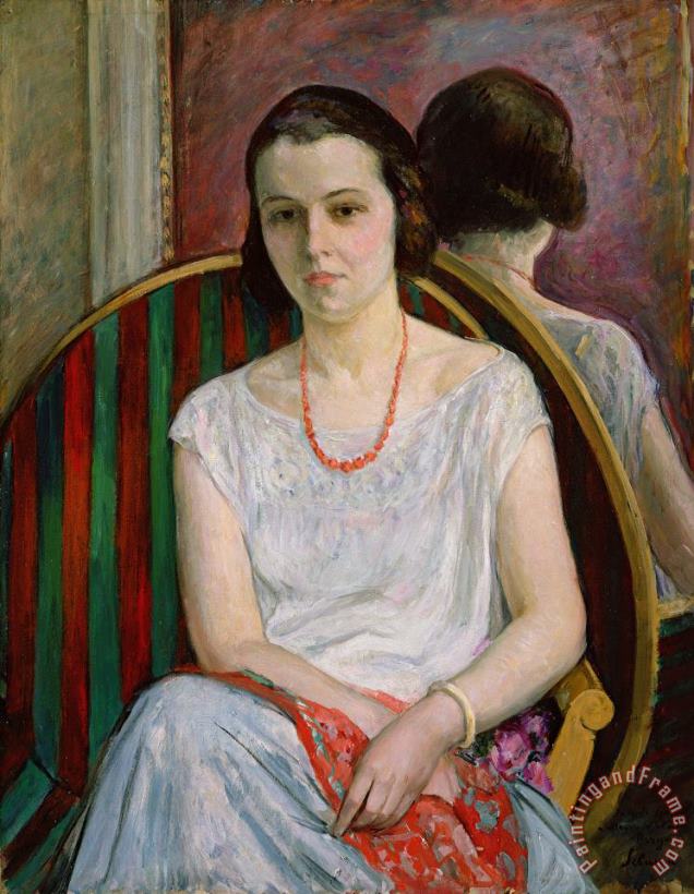 Portrait of a Woman painting - Henri Lebasque Portrait of a Woman Art Print
